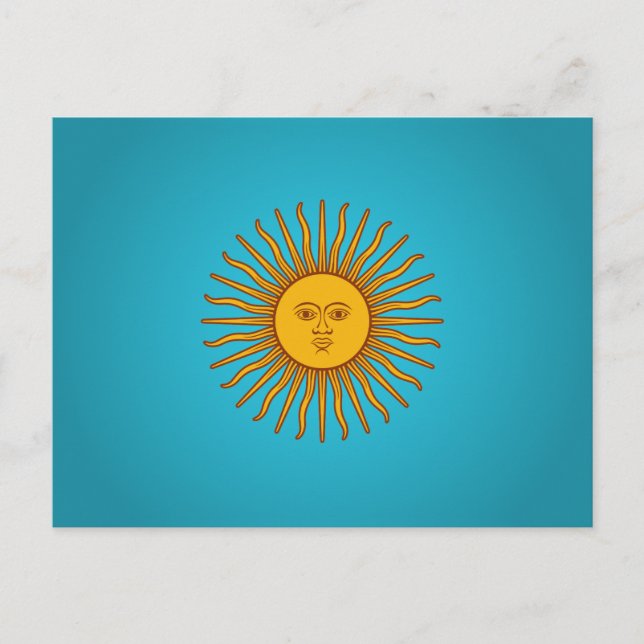 Argentinian Sol de Mayo Postcard (Front)