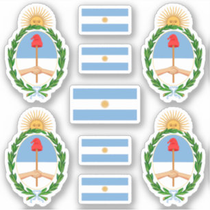 Argentinian state symbols / coat of arms and flag