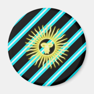 Argentinian stripes flag magnet