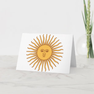 Argentinian Sun Card
