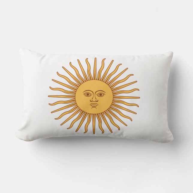 Argentinian Sun Lumbar Pillow (Front)