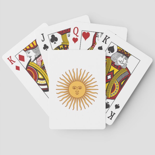 Argentinian Sun Playing Cards (Back)