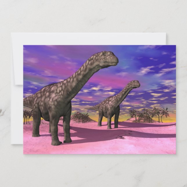 Argentinosaurus dinosaurs - 3D render (Front)
