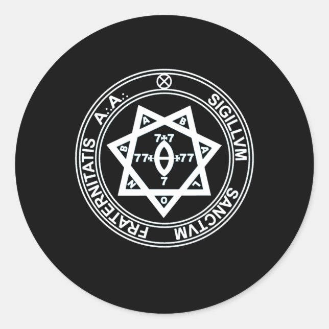 Argentum Astrum Seal Aa Thelema Magick Occult Will (Front)