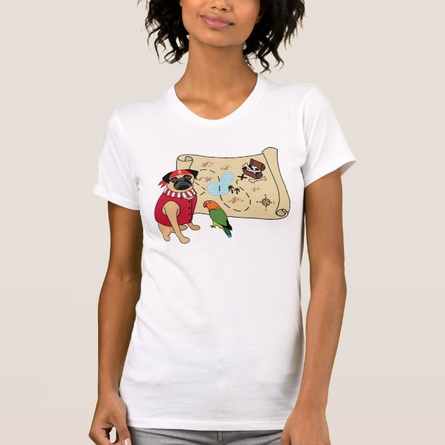 ARGGH!  NEW!!! Pug Pirate Tees (Front)