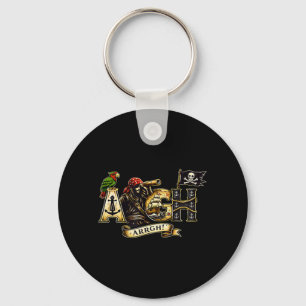 ARGH Pirate Ship Parrot Jolly Roger Costume Pirate Keychain