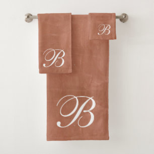 Argile monogramme Terracotta Brushstrokies