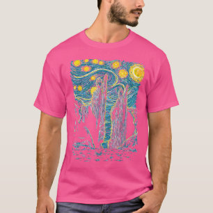 Argonath Starry Night Van Gogh Style T-Shirt