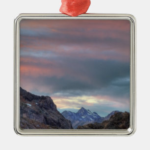Argonaut Peak, sunset Metal Ornament