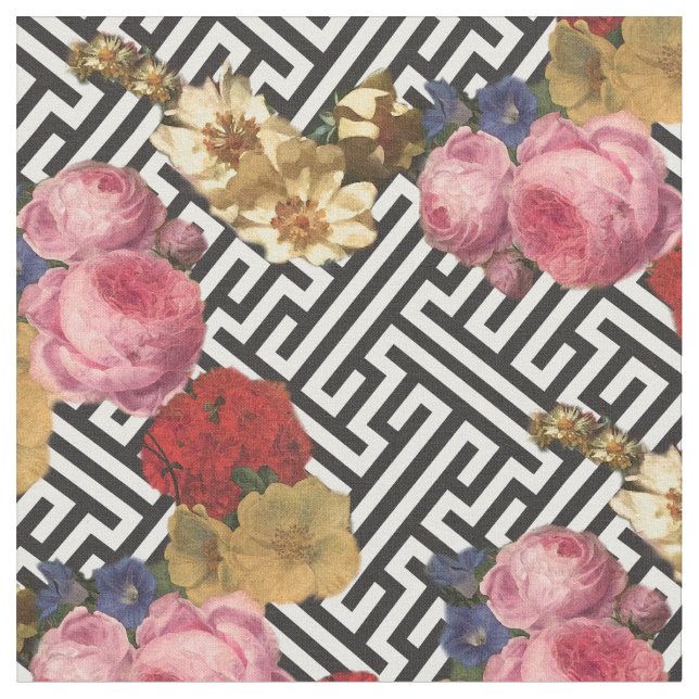 Argos Floral Fabric (Close Up)