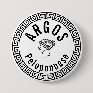 Argos - Peloponnese (Greece) 3 Inch Round Button