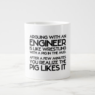 Arguing with engineer funny gift mug
