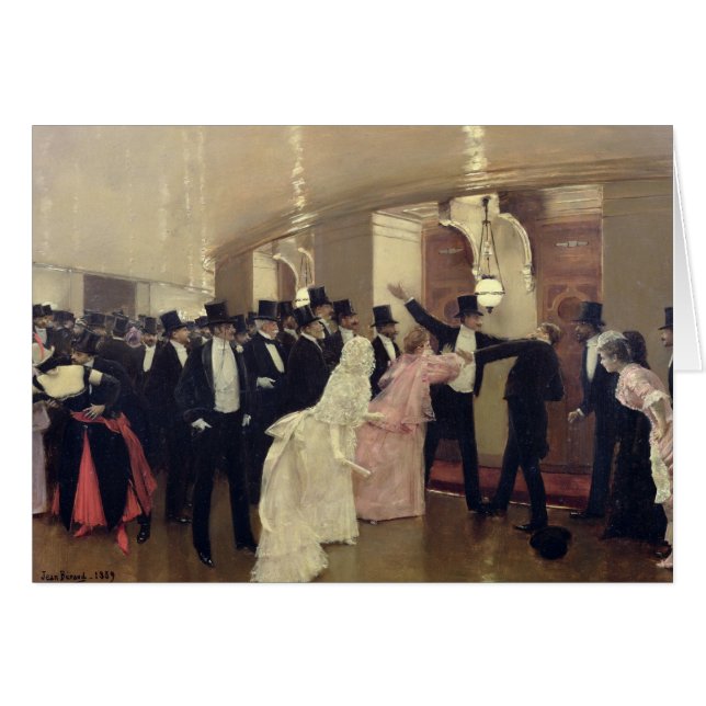 Argument dans les couloirs de l'Opéra, 1889 (Devant horizontal)