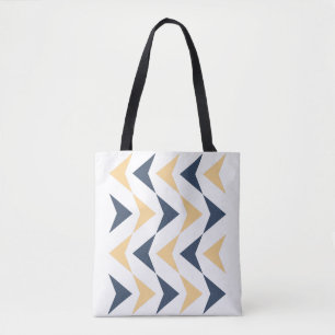 Argyle arrows tote bag