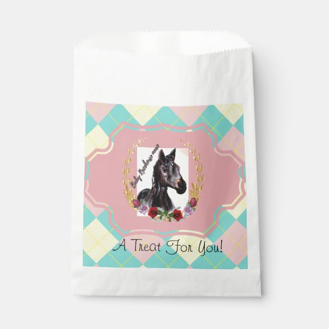 argyle baby racehorse mare Favour Bags (Front)