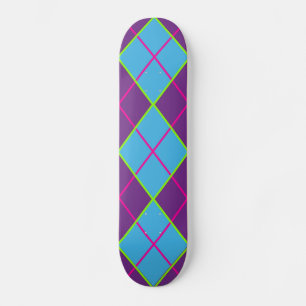 Argyle background skateboard