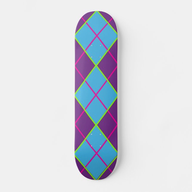 Argyle background skateboard (Front)
