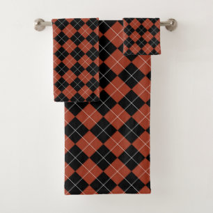 ARGYLE BATH TOWEL SET