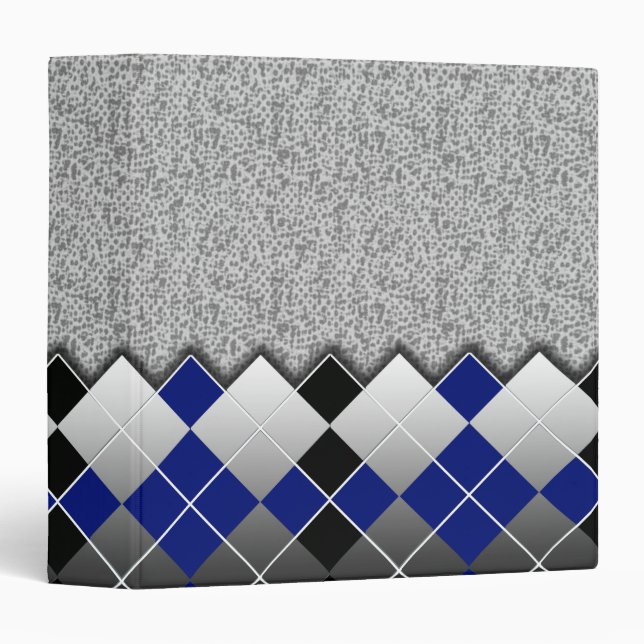 argyle blue binder (Front/Spine)