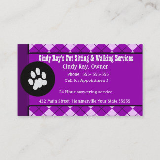 Argyle Business Card Template