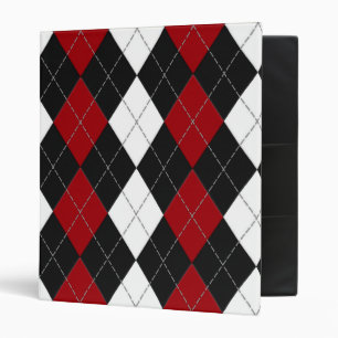 Argyle: “Crimson Contrast” binder