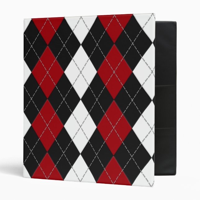 Argyle: “Crimson Contrast” binder (Front/Inside)