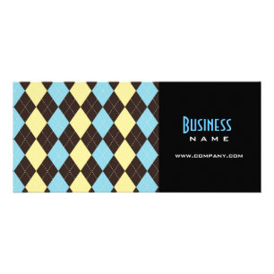 Argyle Design Rack Card