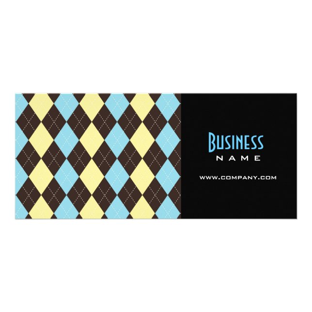 Argyle Design Rack Card (Front)