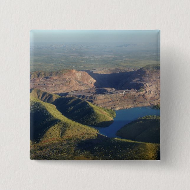 Argyle Diamond Mine 2 Inch Square Button (Front)