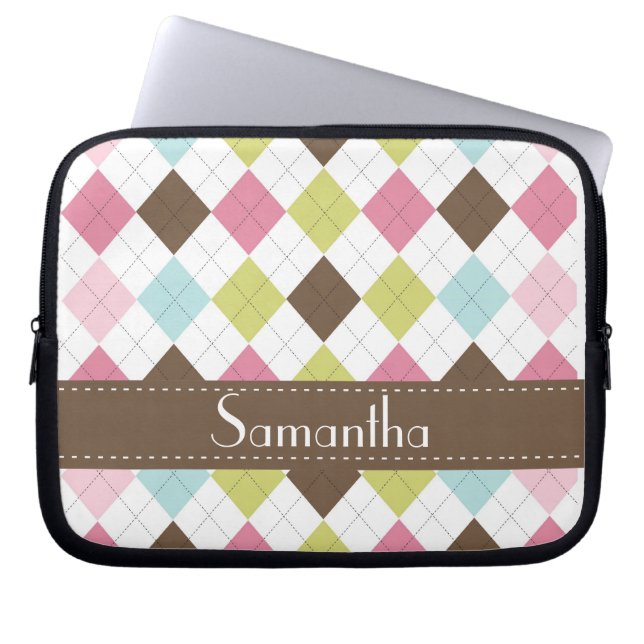 Argyle Diamond Stitch Sweater Protective Case (Front)
