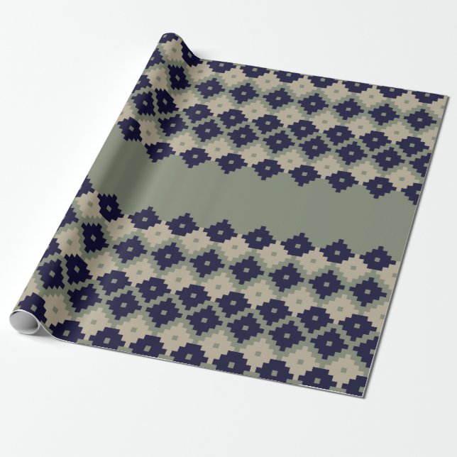 Argyle fair isle seamless pattern designabstract,  wrapping paper (Unrolled)