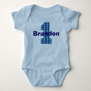 Argyle First Birthday Boy Shirt