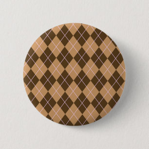 Argyle Flair 2 Inch Round Button