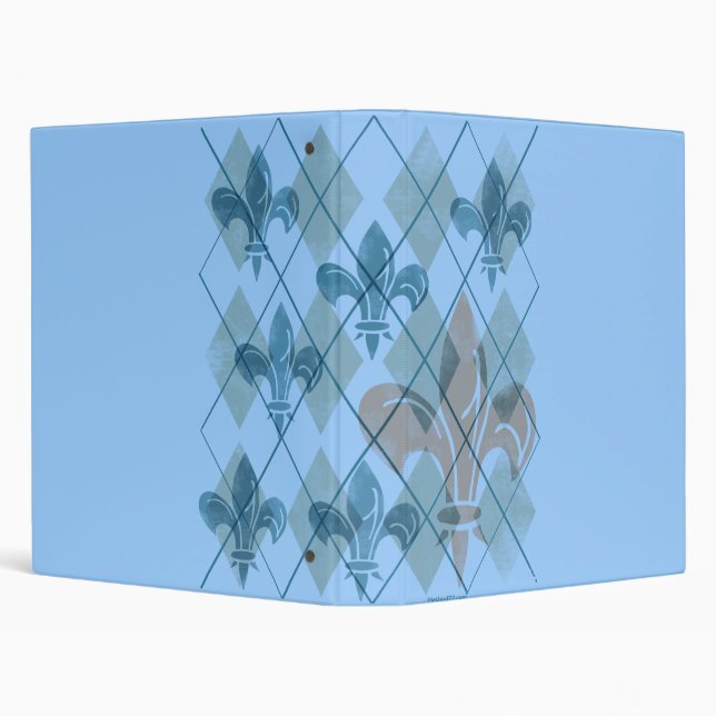 Argyle Fluer Avery Binder (Background)