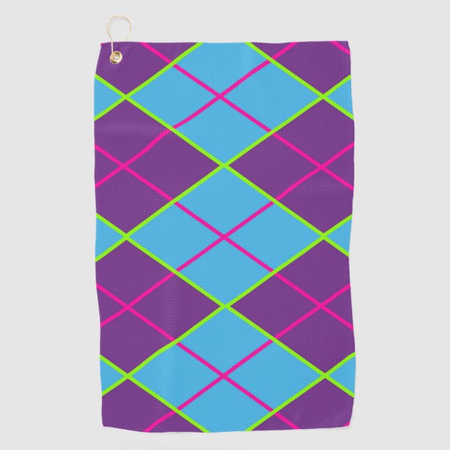 Argyle Golf Towel (Front)