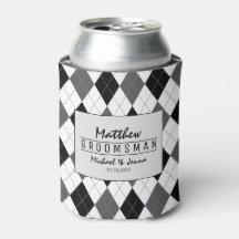 Argyle Harlequin Personalized Groomsman Wedding