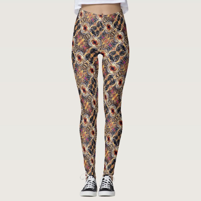 Argyle Hot Yoga Leggings (Front)
