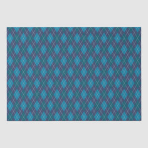 Argyle Knit Marine Blue for Him Crafts Decoupage Tissue Paper