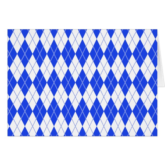 Argyle Pattern 1 Blue (Front Horizontal)