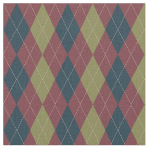 Argyle Pattern in Marsala Fabric