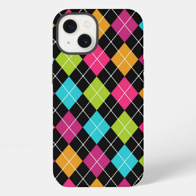 Argyle Pattern Multi Colour Diamonds iPhone 6 Case (Back)