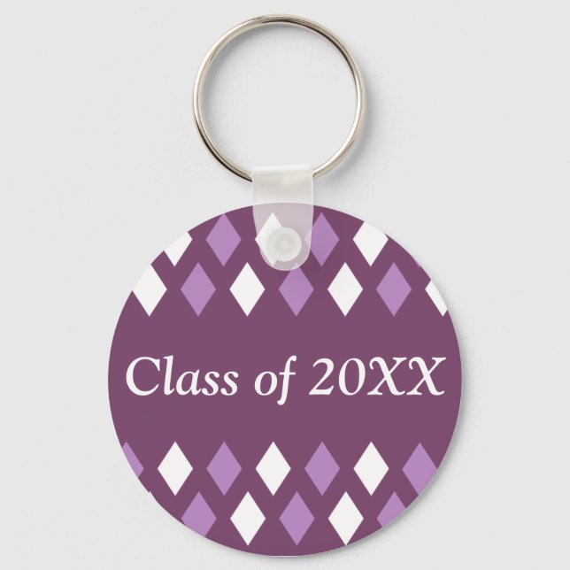 Argyle Personalized Class Of Keychain (Front)