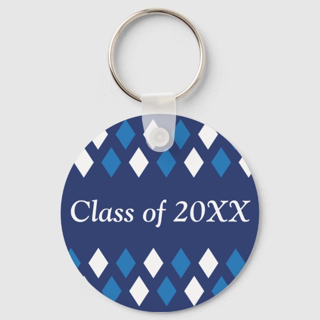 Argyle Personalized Class Of Keychain (Front)