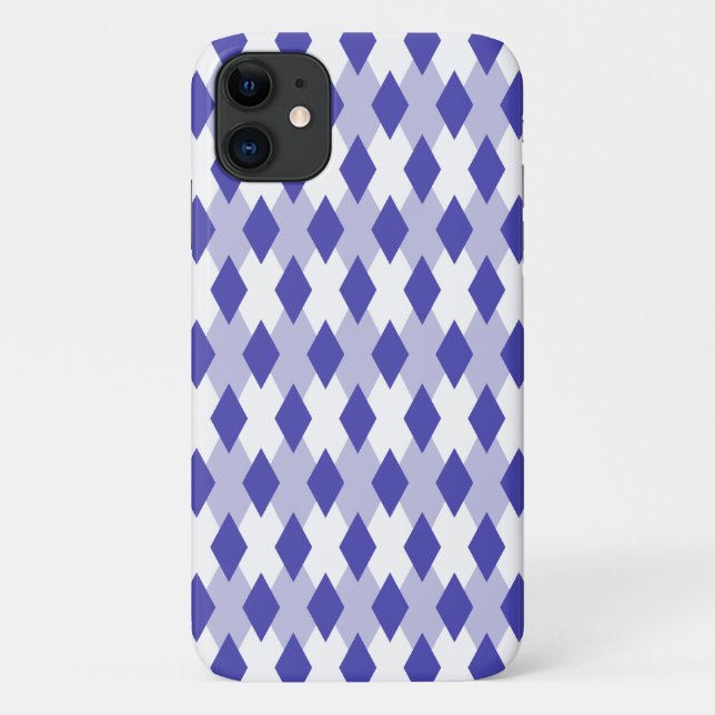 Argyle Plaid Pattern_4A46B0 Case-Mate iPhone Case (Back)