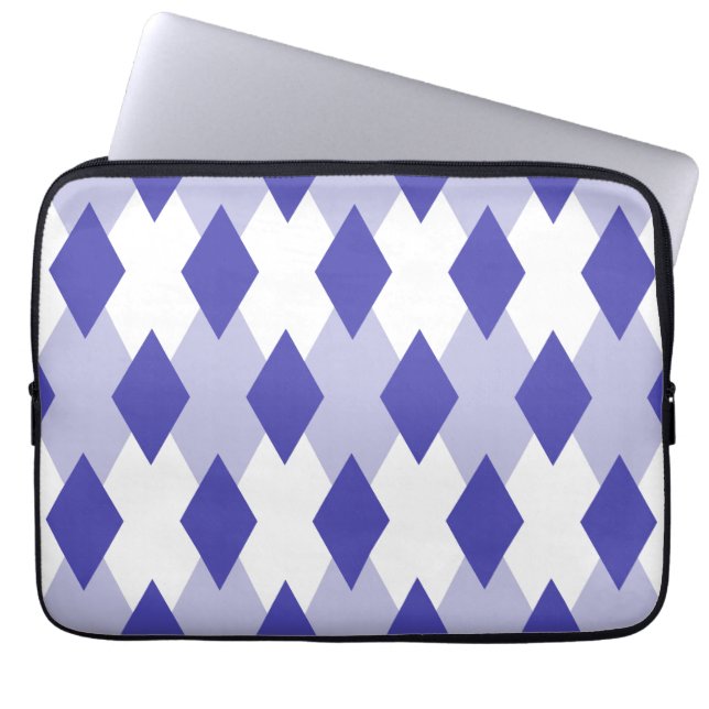 Argyle Plaid Pattern_4A46B0 Laptop Sleeve (Front)