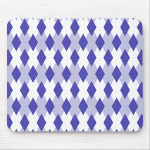 Argyle Plaid Pattern_4A46B0 Mouse Pad