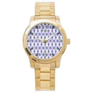 Argyle Plaid Pattern_4A46B0 Watch