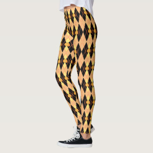 Argyle Pumpkin Leggings