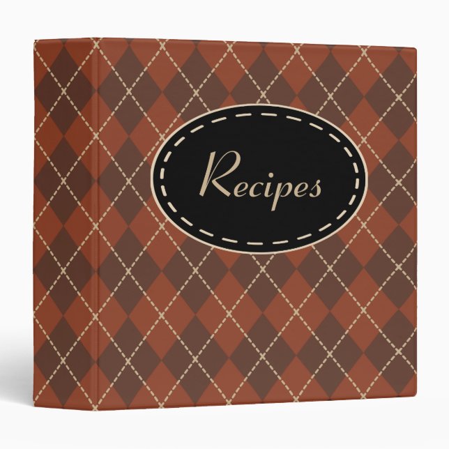 Argyle Recipe Binder (Front/Spine)