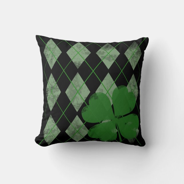 Argyle Shamrock Pillows (Front)